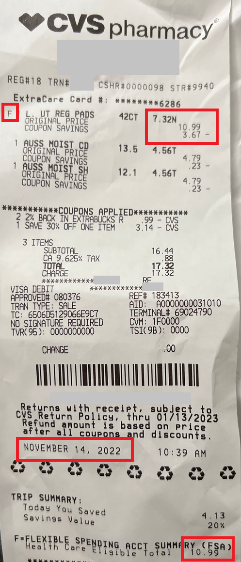 How to read your receipt – ICHRA